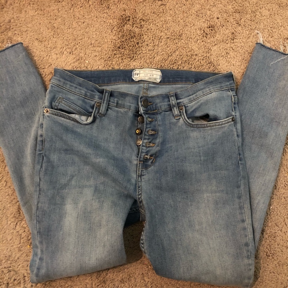 Free people 7/8 length Jeans